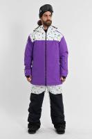 Куртка Cool Zone YETI принт горнолыжный / пурпурный